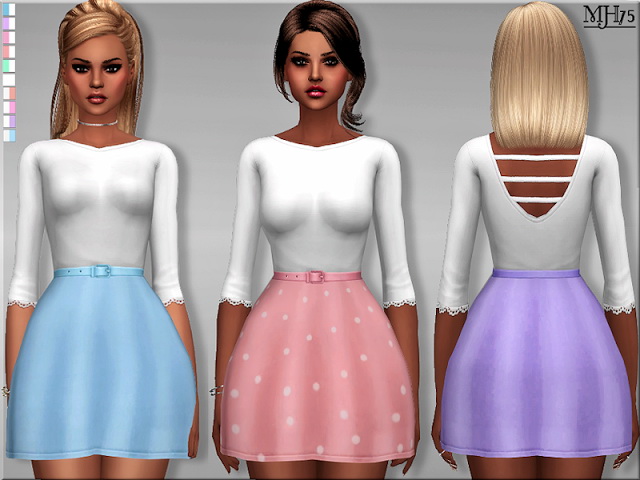 Sims 4 Classy Cute Dress by Margeh75 at Sims Addictions