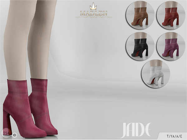 Sims 4 Madlen Jade Boots by MJ95 at TSR