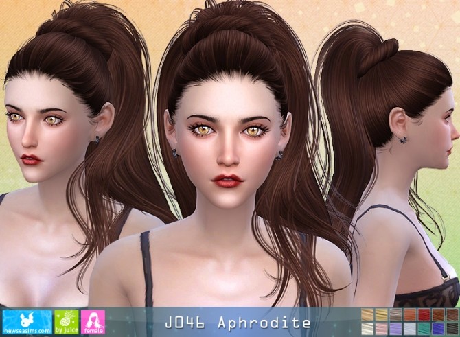 Sims 4 J046 Aphrodite hair (Pay) at Newsea Sims 4
