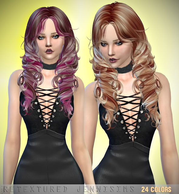 Sims 4 Newsea Yara Hair retexture at Jenni Sims