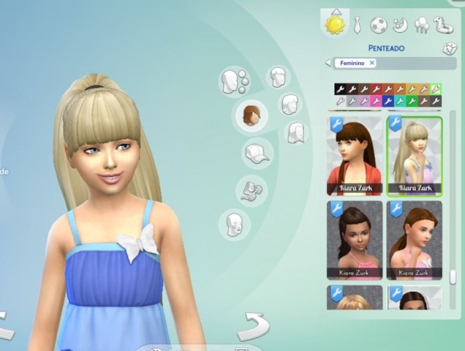 Sims 4 Ariana Ponytail for Girls at My Stuff