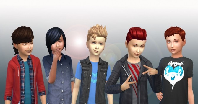 Sims 4 Boys Hair Pack at My Stuff