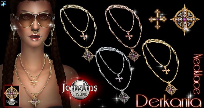 Sims 4 Derkania necklace at Jomsims Creations
