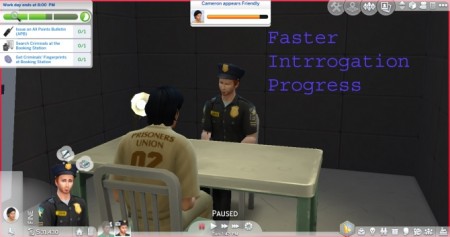 Faster Intrrogation Progress by novalpangestik at Mod The Sims