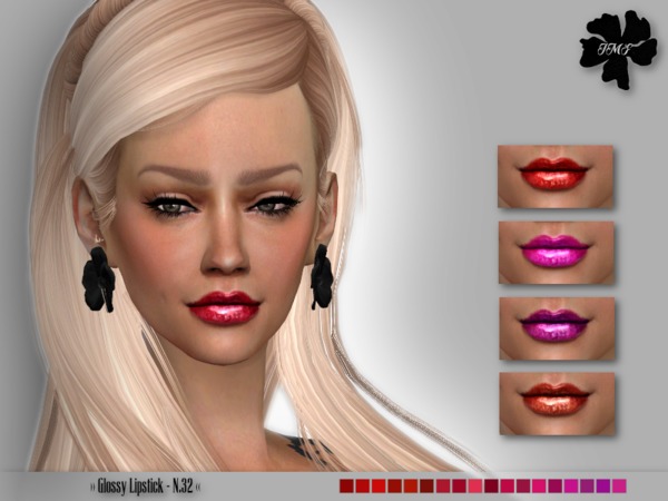 Sims 4 IMF Glossy Lipstick N.32 by IzzieMcFire at TSR