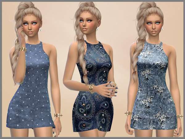 Sims 4 Danielle Dress by SweetDreamsZzzzz at TSR