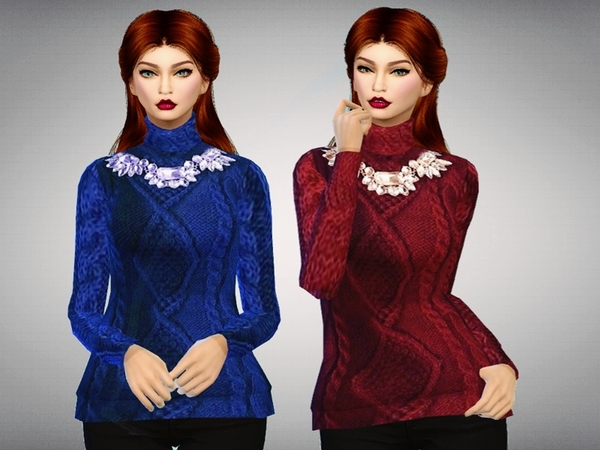 Sims 4 Because Autumn Sweater by Apathie at TSR