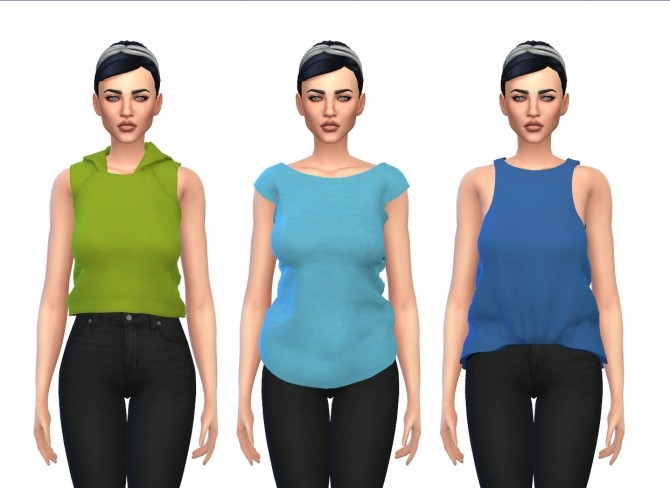 Sims 4 Tops Pack Recolors at Maimouth Sims4