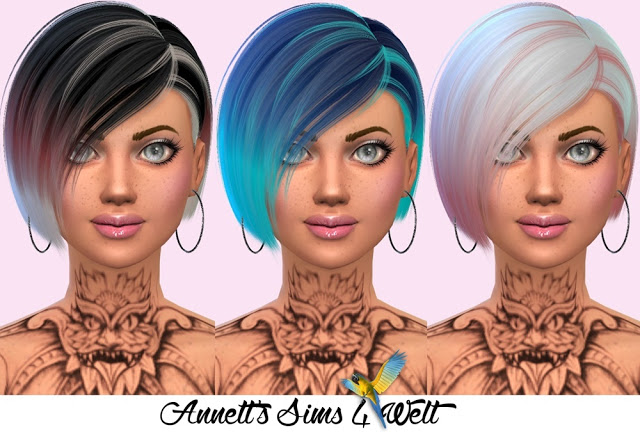Sims 4 Nightcrawler Danger Hair Recolors at Annett’s Sims 4 Welt