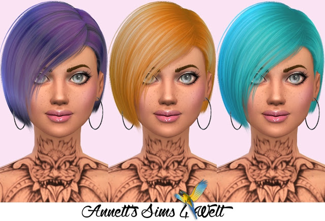 Sims 4 Nightcrawler Danger Hair Recolors at Annett’s Sims 4 Welt