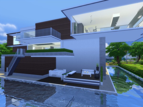 Sims 4 Modern Elienda house by Suzz86 at TSR