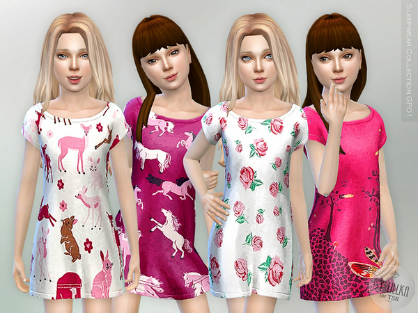 Sims 4 Sleepwear Collection GP01 by lillka at TSR