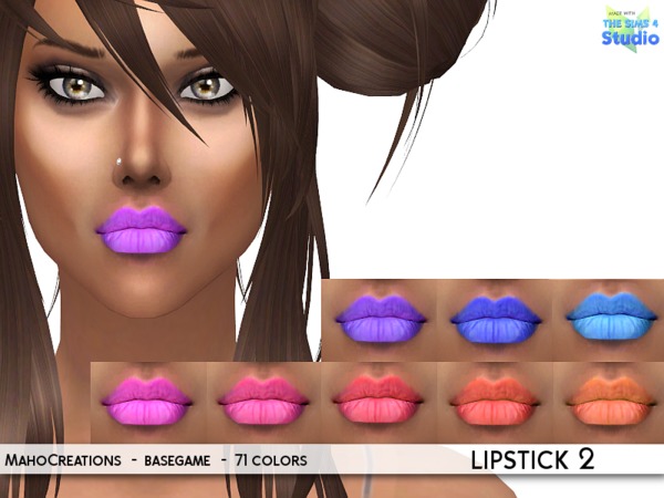 Sims 4 Lipstick 2 by MahoCreations at TSR