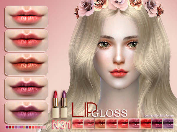 Sims 4 Lipstick 31 by S Club LL at TSR