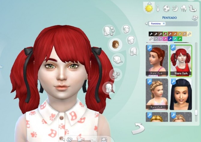 Sims 4 Rival Hairstyle for Girls at My Stuff