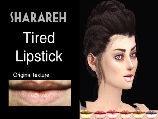 Sims 4 Tired lipstick by Sharareh at TSR