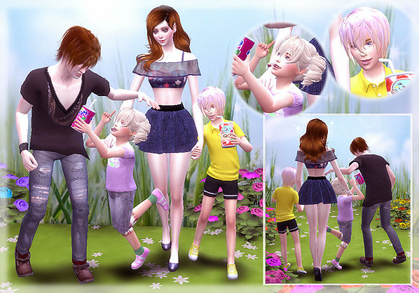 Sims 4 Family Pose at A luckyday