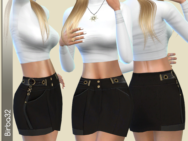 Sims 4 Bukles skirt by Birba32 at TSR
