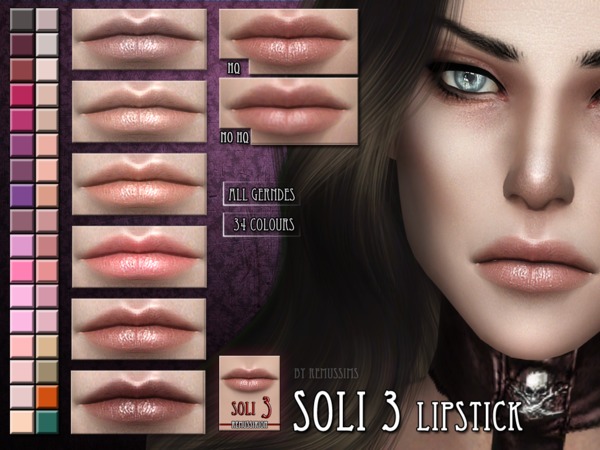 Sims 4 Soli lipstick 3 by RemusSirion at TSR
