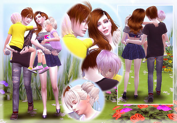 Sims 4 Family Pose at A luckyday
