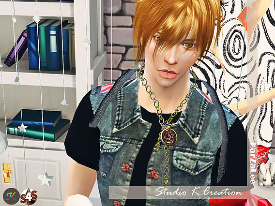 Sims 4 Pocket Watch necklace for male at Studio K Creation