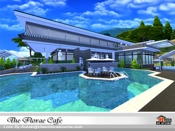 Sims 4 The Florae Cafe by autaki at TSR
