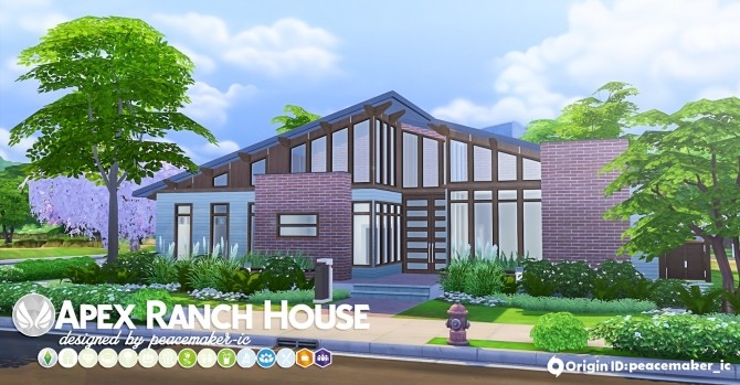 Sims 4 Apex Ranch A Mid Century Home at Simsational Designs