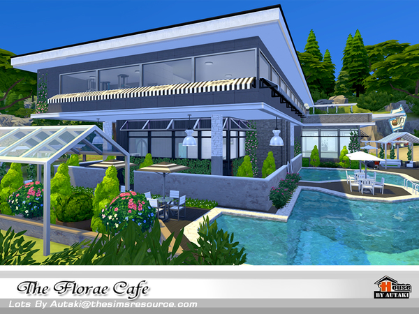 Sims 4 The Florae Cafe by autaki at TSR