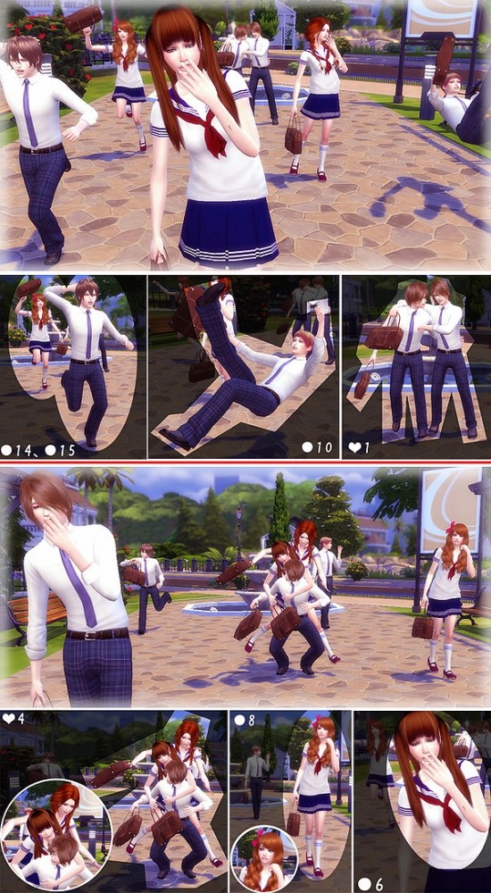 Sims 4 Morning of School life Pose 03 at A luckyday