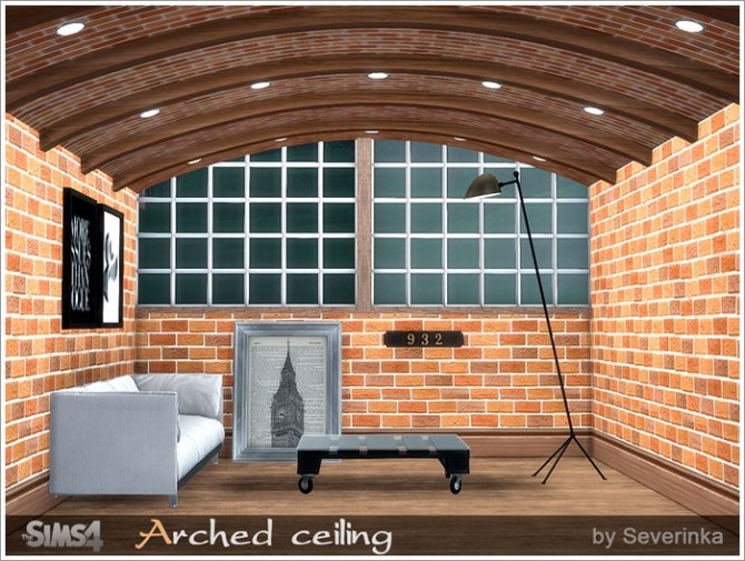 Sims 4 Arched ceiling at Sims by Severinka