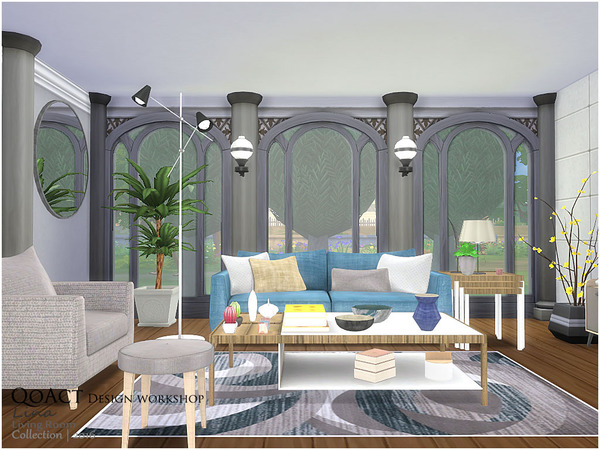 Sims 4 Lina Living Room by QoAct at TSR