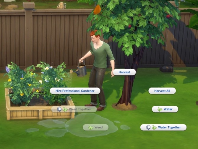 Sims 4 No Gardening Club Harvesting by ManxCat at Mod The Sims