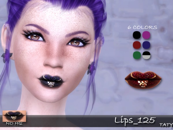 Sims 4 Taty Lips 125 by tatygagg at TSR