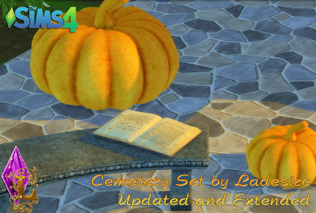 Sims 4 Cemetery Set Updated and Extended at Ladesire