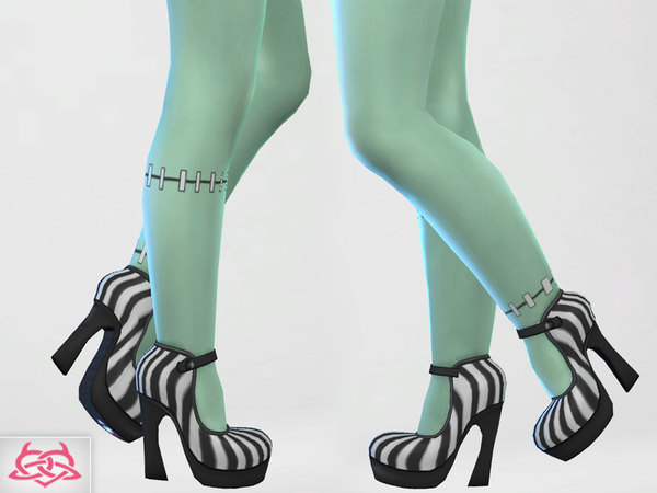 Sims 4 Frankie Stein Set Clothes, Hair, Shoes & Seams by Colores Urbanos at TSR