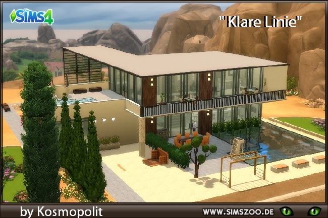 Sims 4 Klare Linie house by Kosmopolit at Blacky’s Sims Zoo