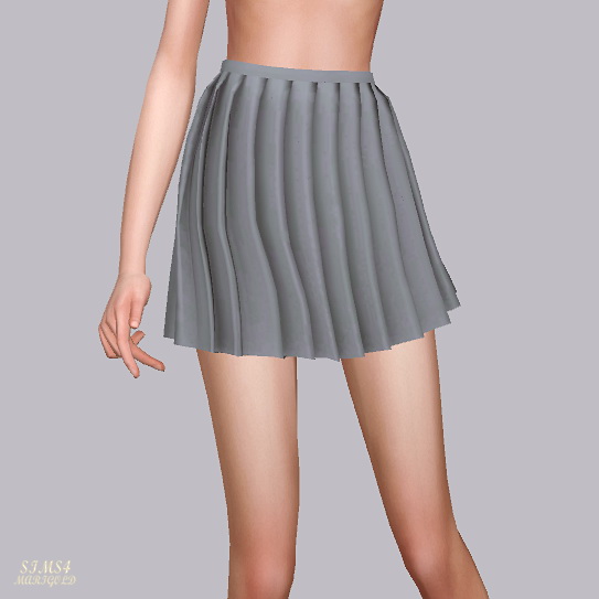 Sims 4 Thin Pleats Mini Skirt at Marigold