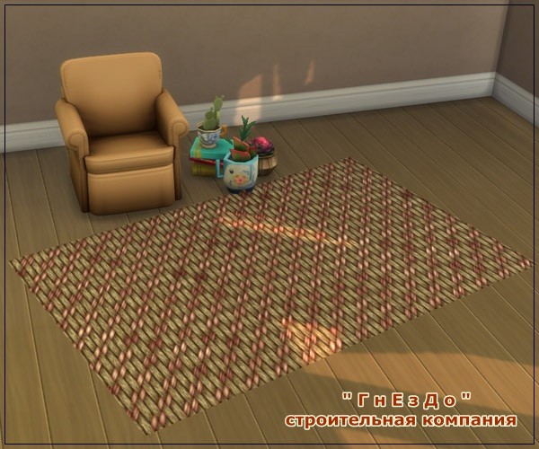 Sims 4 Braided carpets at Sims by Mulena