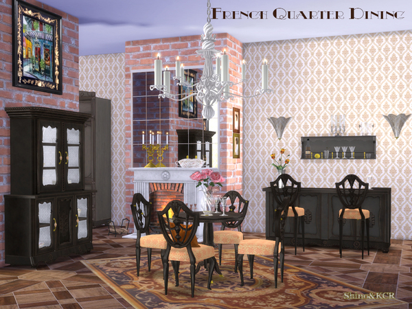 Sims 4 French Quarter Dining by ShinoKCR at TSR