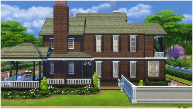 Sims 4 Red Victorian house by CarlDillynson at Mod The Sims