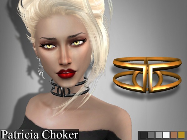 Sims 4 Patricia Choker by Genius666 at TSR