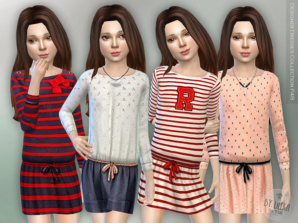 Sims 4 Designer Dresses Collection P48 by lillka at TSR