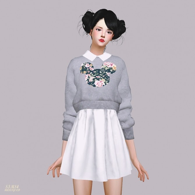 Sims 4 Knit Sweater One Piece at Marigold