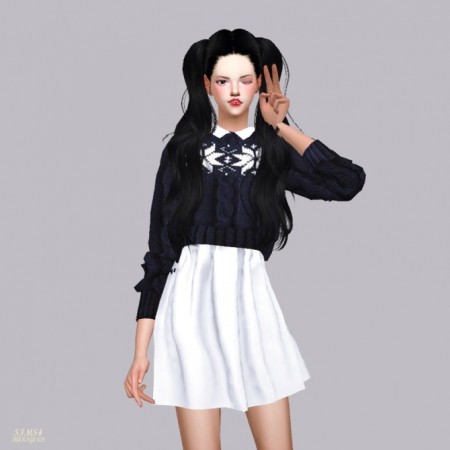 Knit Sweater One-Piece at Marigold » Sims 4 Updates