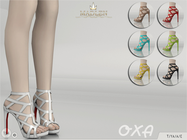 Sims 4 Madlen Oxa Shoes by MJ95 at TSR