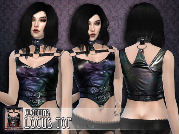 Sims 4 Locus top HQ and non HQ by RemusSirion at TSR