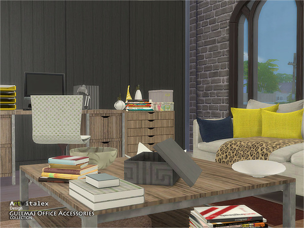 Sims 4 Gullmaj Office Accessories by ArtVitalex at TSR