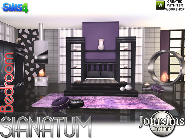 Sims 4 Sianatum bedroom by jomsims at TSR