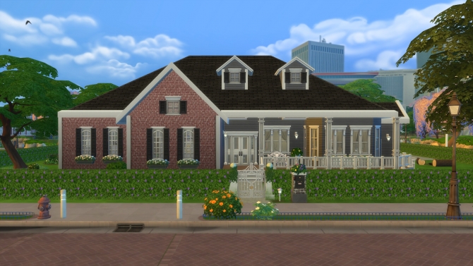 Inspiring Split house NO CC by soundrunner04 at Mod The Sims » Sims 4 ...