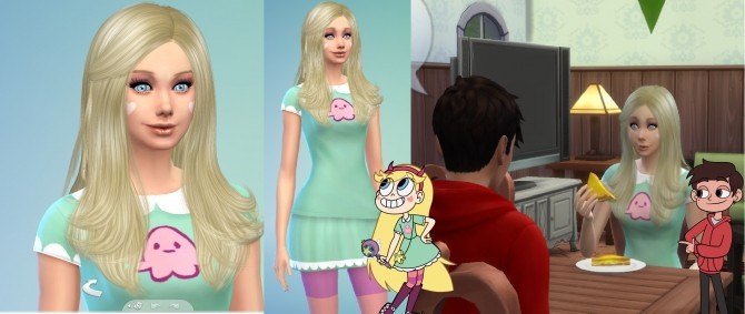 Sims 4 Star Vs the Forces of Evil outfit by ladyyunachi at Mod The Sims